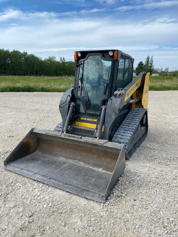 Yellow skid steer